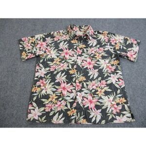 VTG Reyn Spooner Shirt Mens XL Multicolor Cotton Hawaiian Floral Button Front